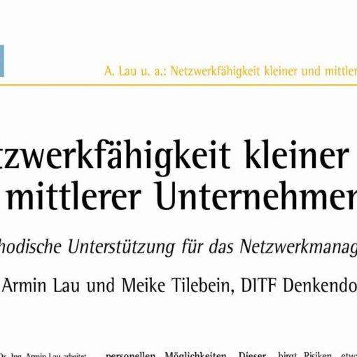 Netzwerkfähigkeit kleiner und mittlerer Unternehmen